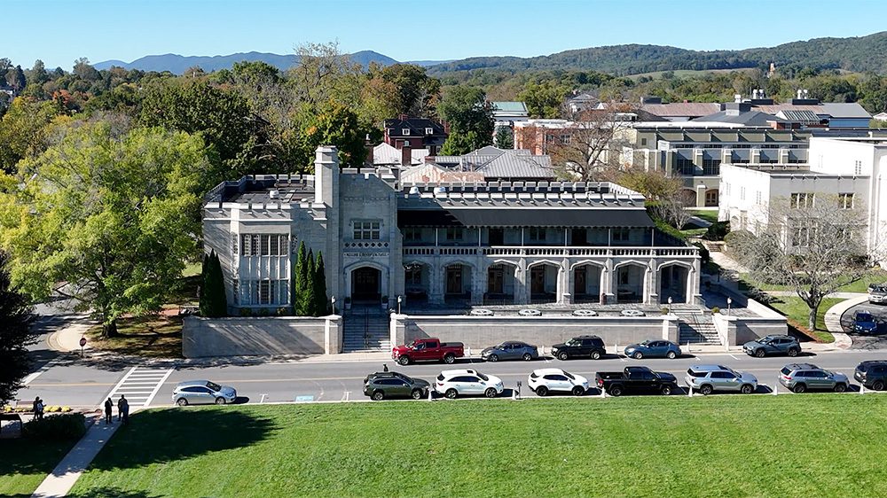 Moody Hall Drone Shot